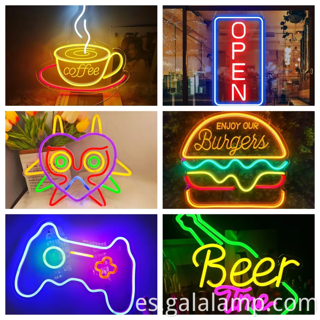 Vibrante letrero de neón LED para divertidas celebraciones de cumpleaños